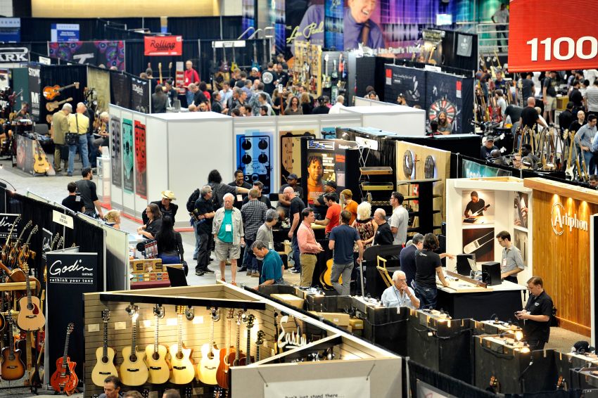 General overview of the 2016 Summer NAMM Show floor in Nashville, TN